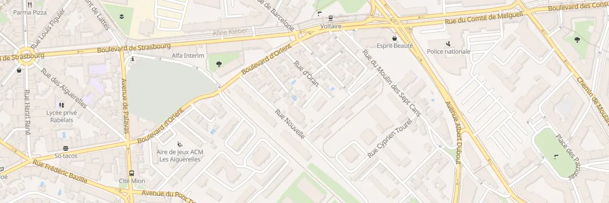 Plan du 84 Rue d’Oran à Montpellier