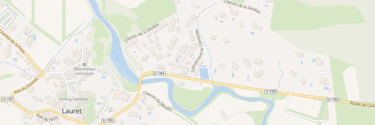 Plan du 3 Rte de Claret à Lauret
