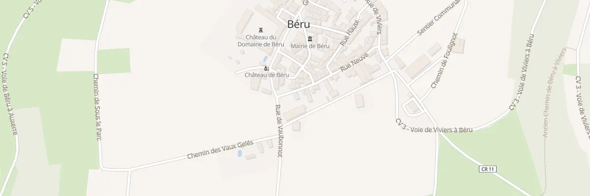 Plan du 2 Rue Neuve à Béru