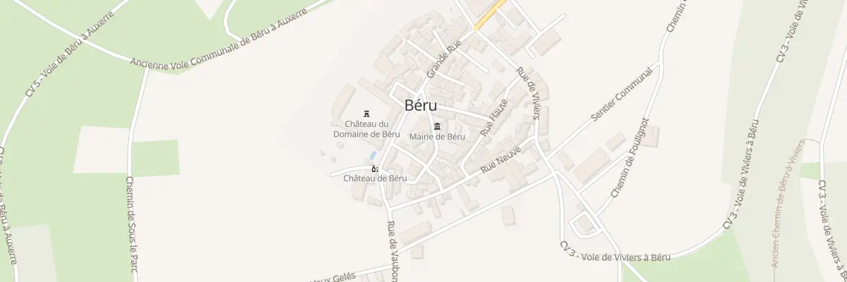 Plan du 2X Rue des Carons à Béru
