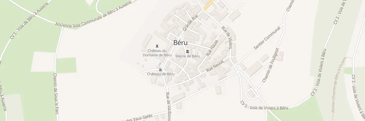 Plan du 4 Rue des Carons à Béru