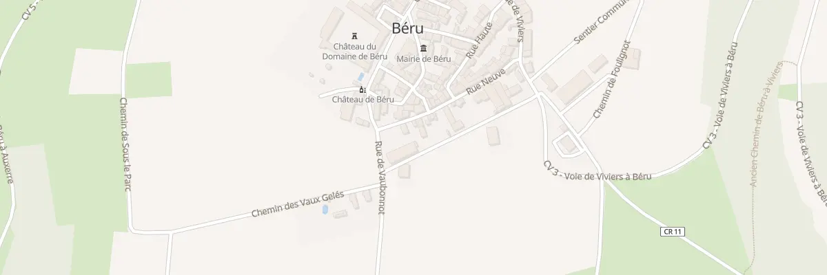 Plan du 4 Rue Neuve à Béru