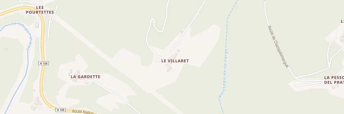 Plan du 5008 Le Villaret à Saint-Michel-de-Dèze