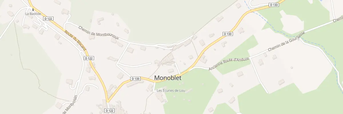 Plan du 2 Call Calade du Camisard à Monoblet
