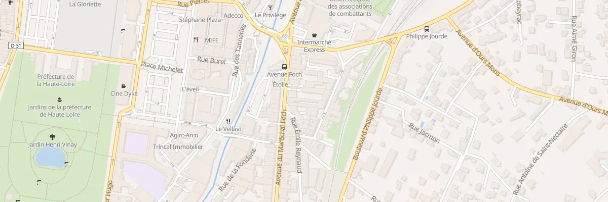 Plan du 17 Av Maréchal Foch au Puy-en-Velay