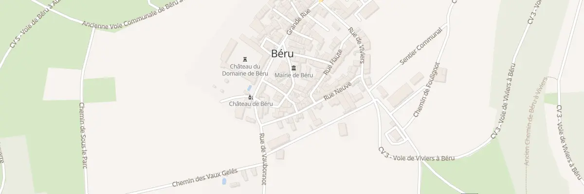 Plan du 9 Rue des Carons à Béru