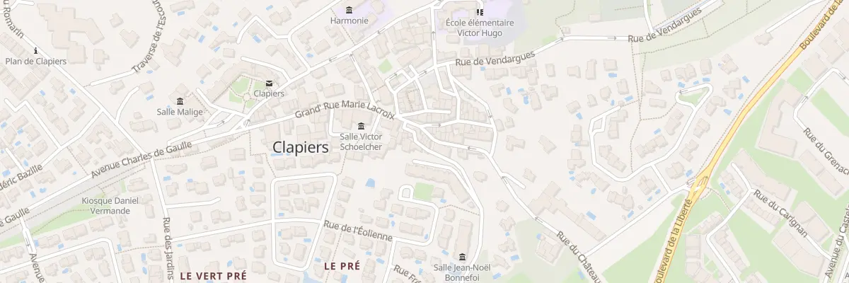 Plan du 6 Rue du Chateau à Clapiers