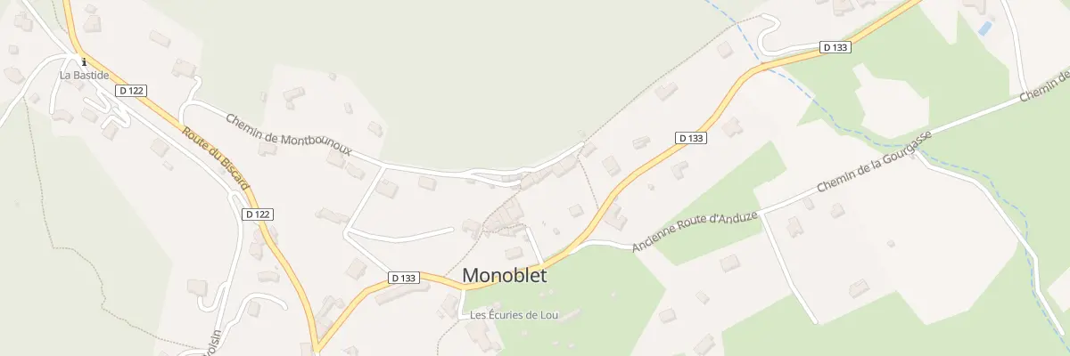 Plan du 12 Call Calade du Camisard à Monoblet