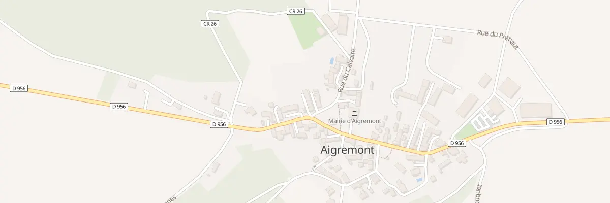 Plan du 1 Rue du Calvaire à Aigremont
