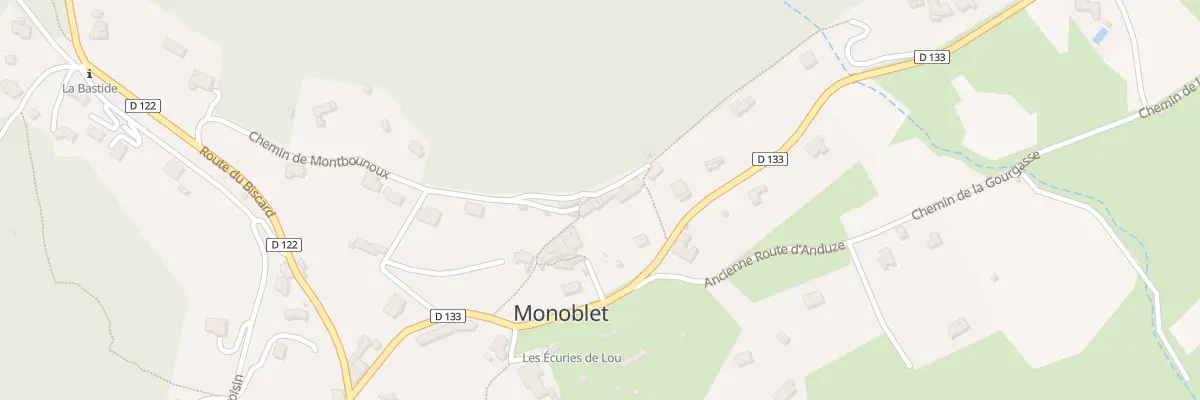 Plan du 5091 Montbonnoux à Monoblet