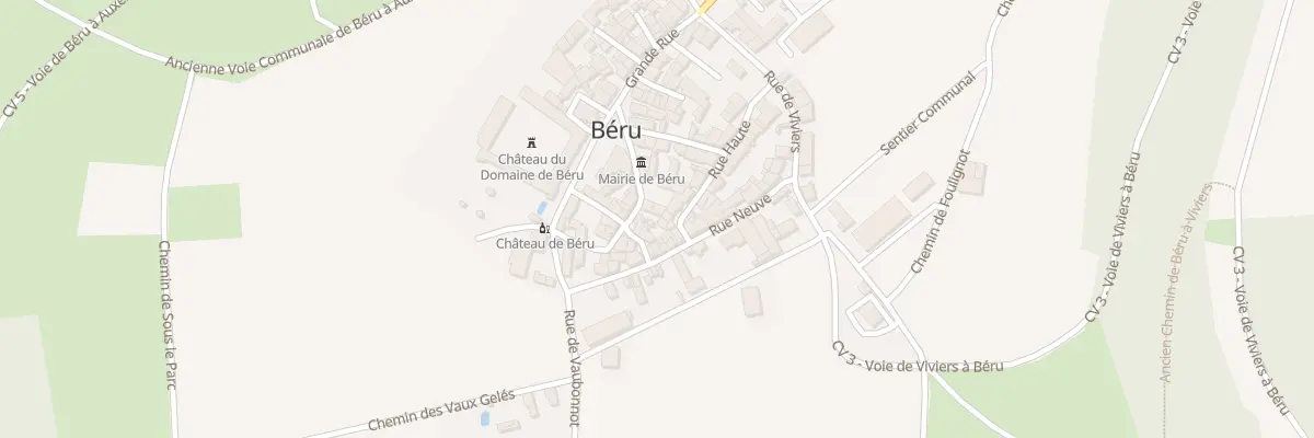 Plan du 7 Rue des Carons à Béru