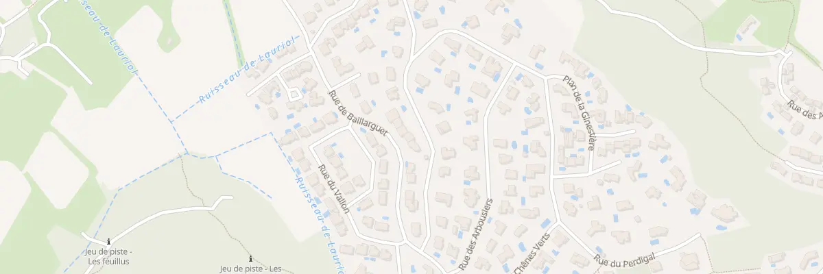 Plan du 336 Rue de Baillarguet à Clapiers