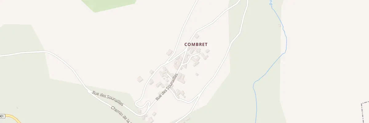 Plan du 5032 Combret à Altier