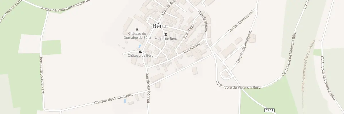 Plan du 3 Rue Neuve à Béru