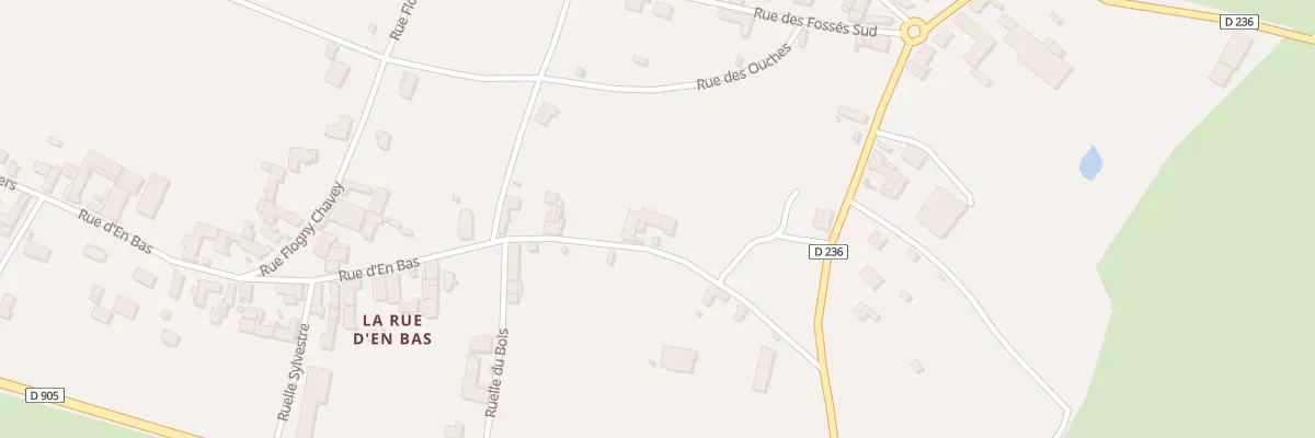 Plan du 33 Rue d’En Bas à Flogny-la-Chapelle