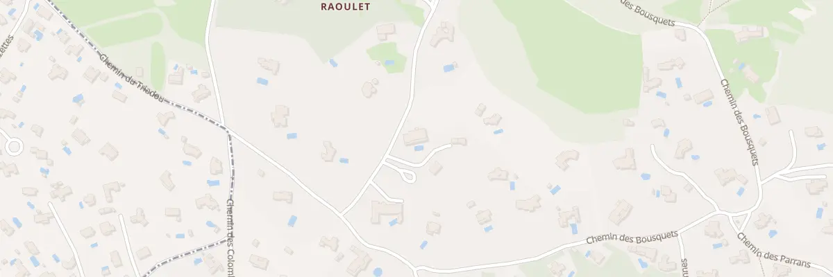 Plan du 170 Che de Raoulet à Assas