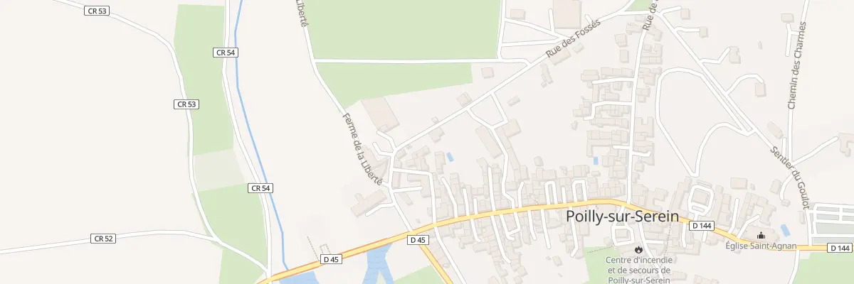 Plan du 8 Rue des Fossés à Poilly-sur-Serein