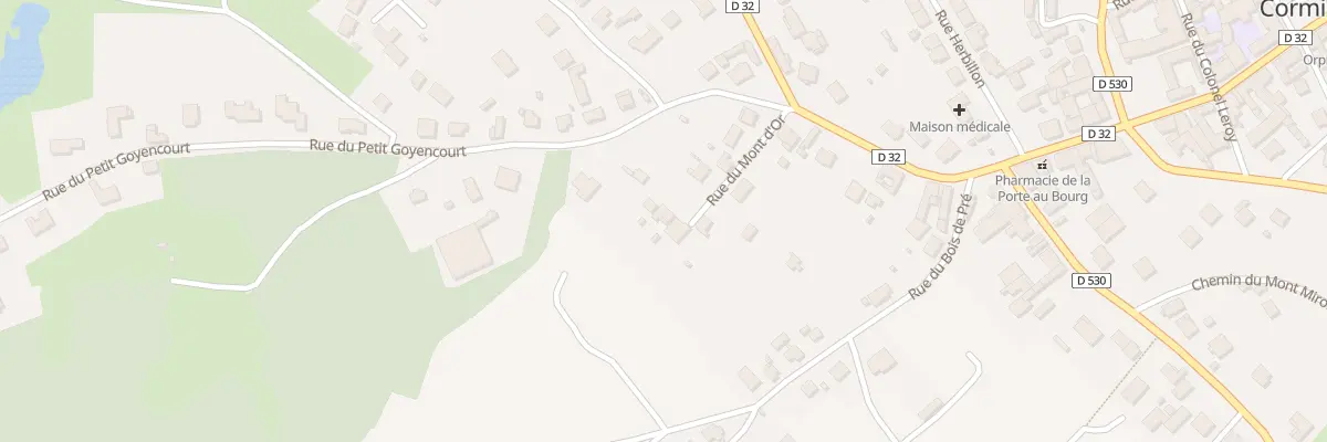 Plan du 9 Rue du Mont d’Or à Cormicy