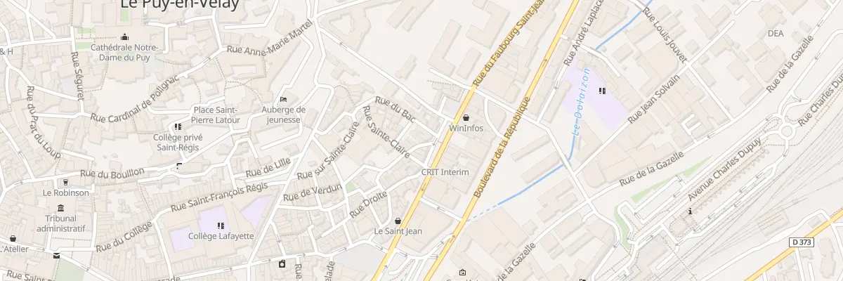 Plan du 13 Rue Sous Sainte-Claire au Puy-en-Velay