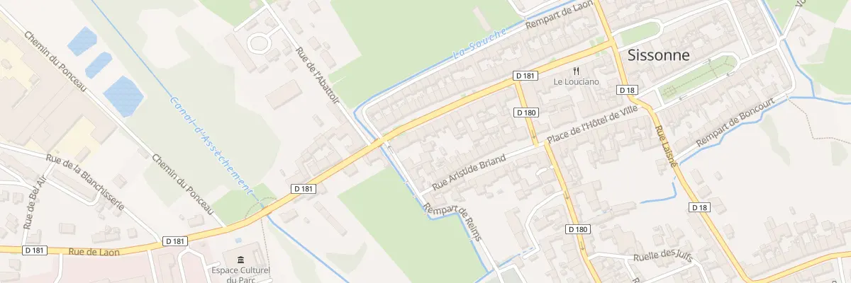 Plan du 27 Rue Mal de Lattre de Tassigny à Sissonne