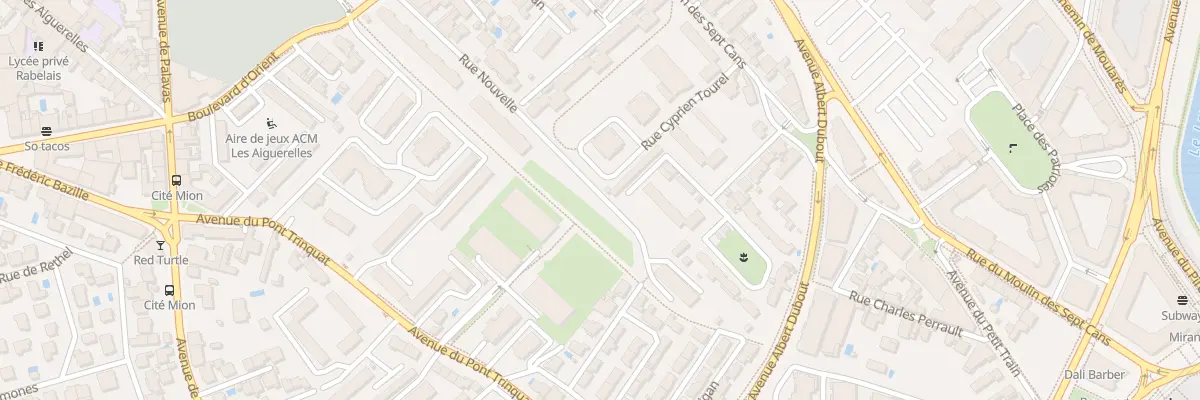 Plan du 170 Rue Nouvelle à Montpellier