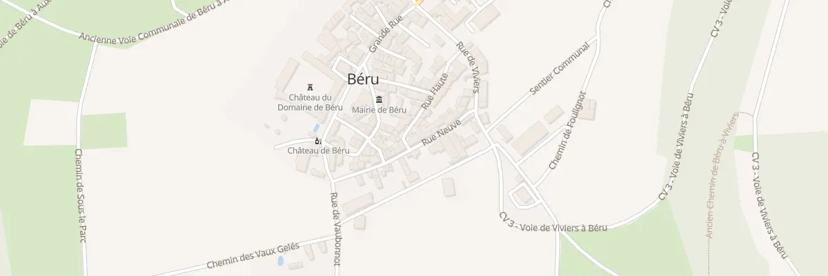 Plan du 7 Rue Neuve à Béru
