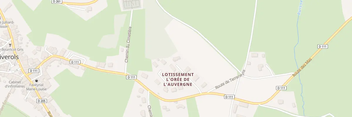Plan du 5 Lot l’Oree de l’Auvergne à Viverols