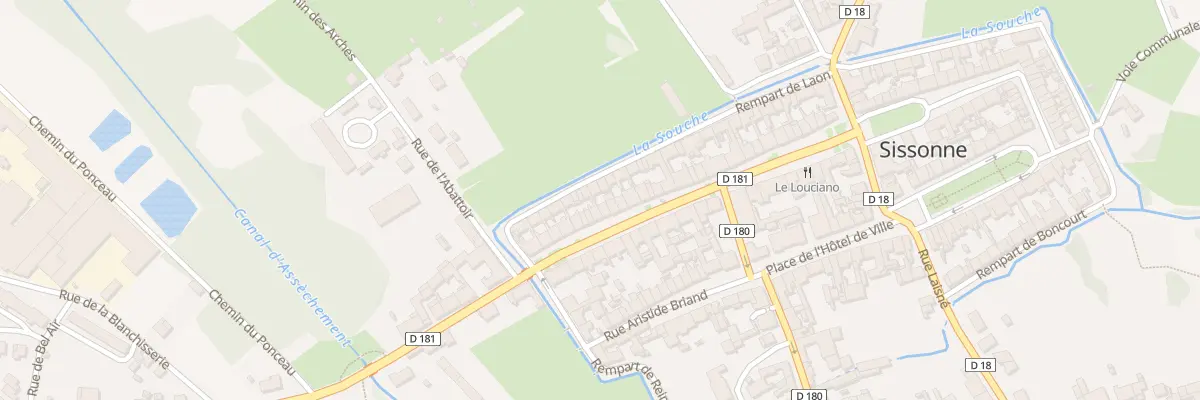 Plan du 46 Rue Mal de Lattre de Tassigny à Sissonne