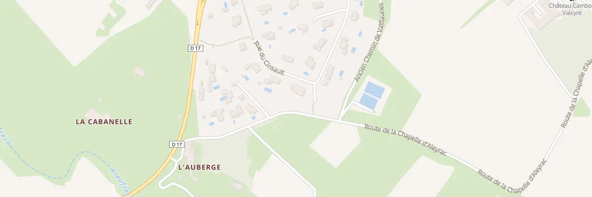 Plan du 5513 Rue du Cinsault à Valflaunès