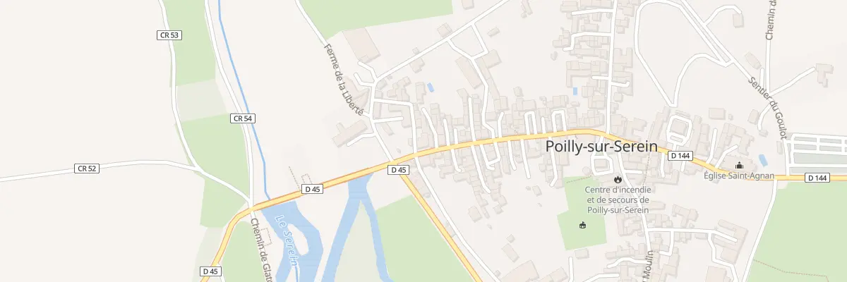 Plan du 1 Rue d’En Bas à Poilly-sur-Serein