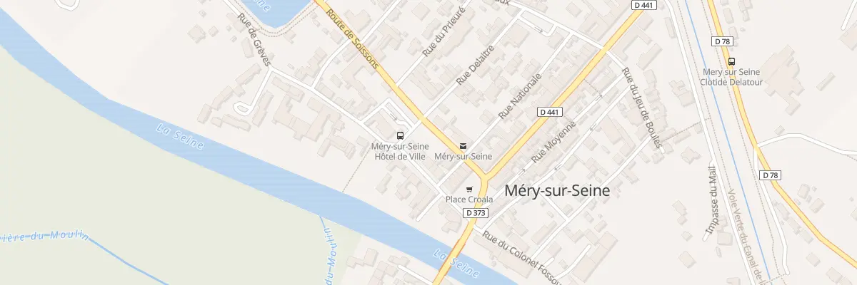 Plan du 6 Rue de l’Hotel de Ville à Méry-sur-Seine