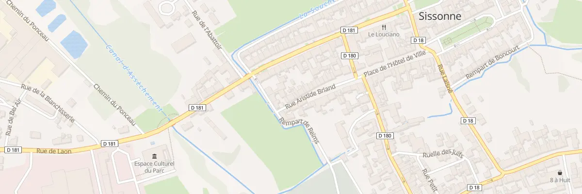 Plan du 30 Rue Aristide Briand à Sissonne