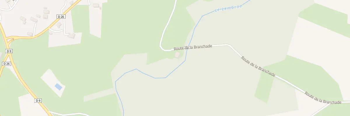 Plan du 532 Rte de la Branchade à Saint-Georges-Lagricol