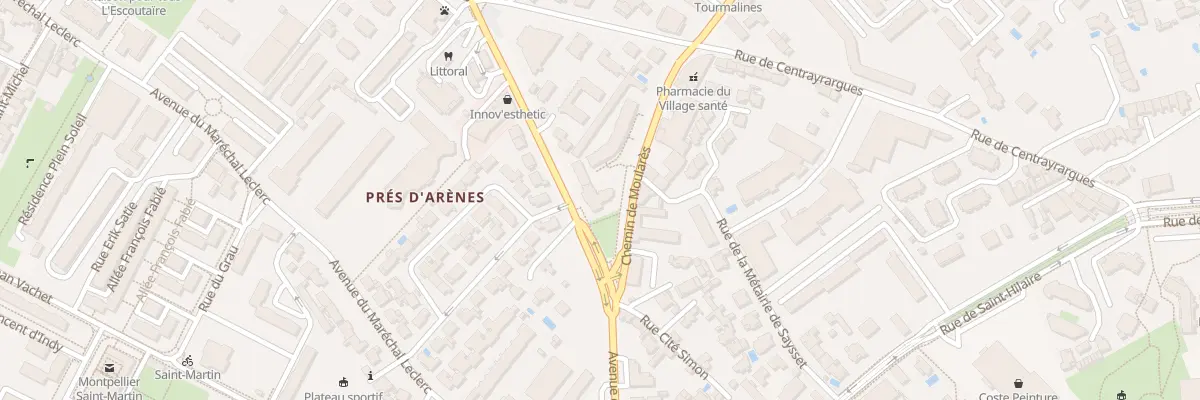 Plan du 99 Av de Palavas à Montpellier