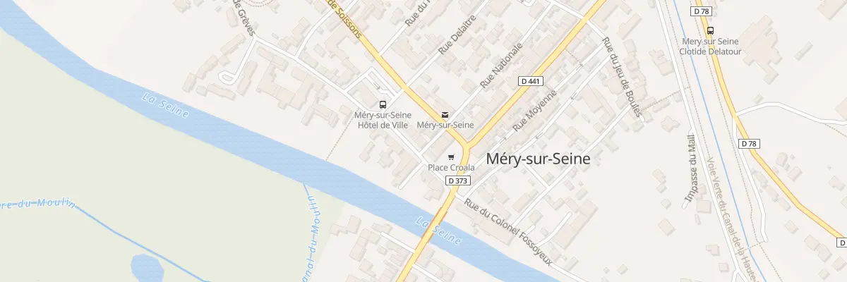 Plan du 2 Rue de l’Hotel de Ville à Méry-sur-Seine