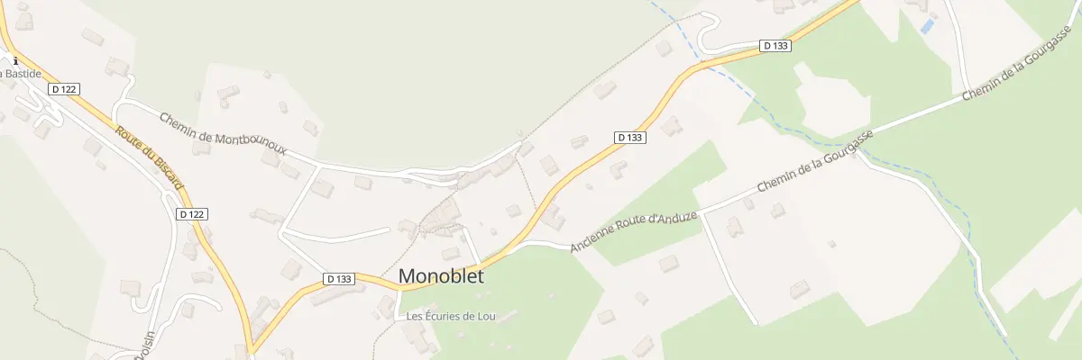Plan du 335 Rte de la Cabanelle à Monoblet