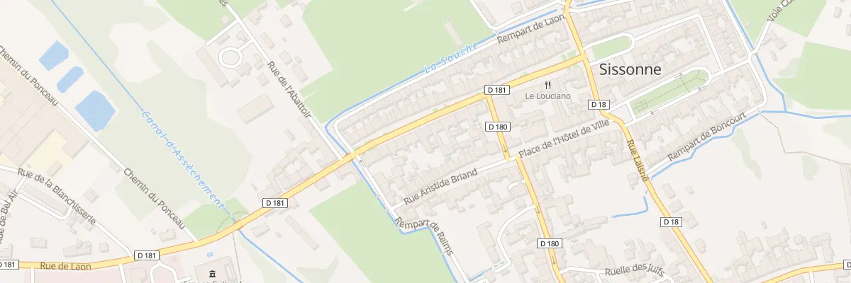 Plan du 21 Rue Mal de Lattre de Tassigny à Sissonne
