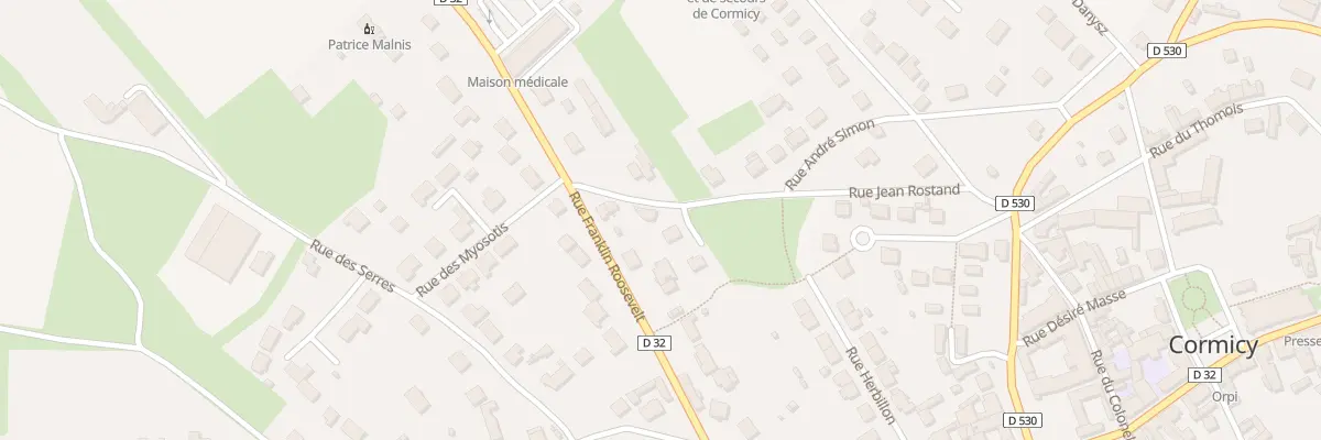 Plan du 1 Rue Jean Rostand à Cormicy