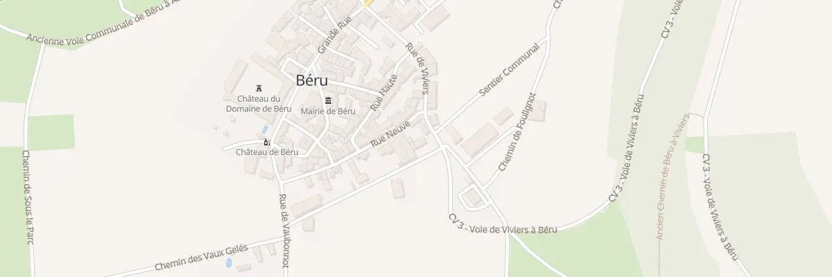 Plan du 8 Rue Neuve à Béru