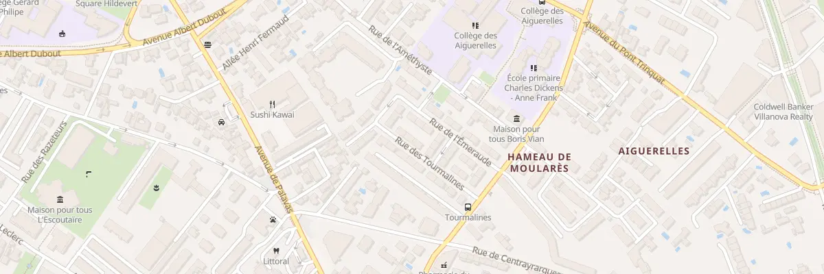 Plan du 14 Rue des Tourmalines à Montpellier