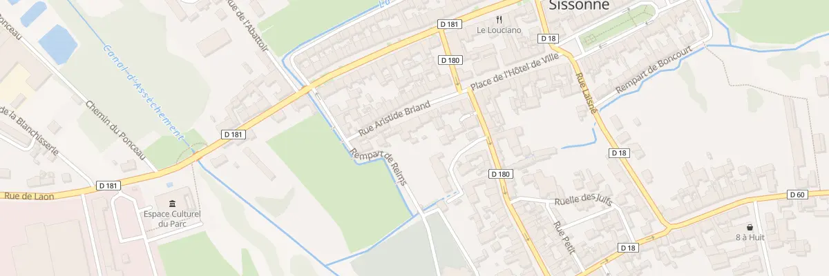 Plan du 7 Rue Aristide Briand à Sissonne