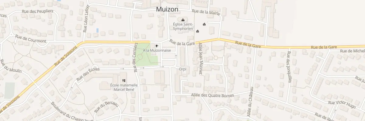 Plan du 1 Pl du Commerce à Muizon