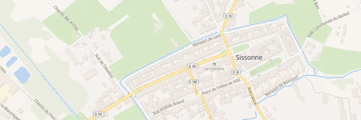 Plan du 26 Rue Mal de Lattre de Tassigny à Sissonne