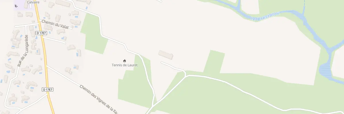 Plan des Vignes de la Faugere à Lauret
