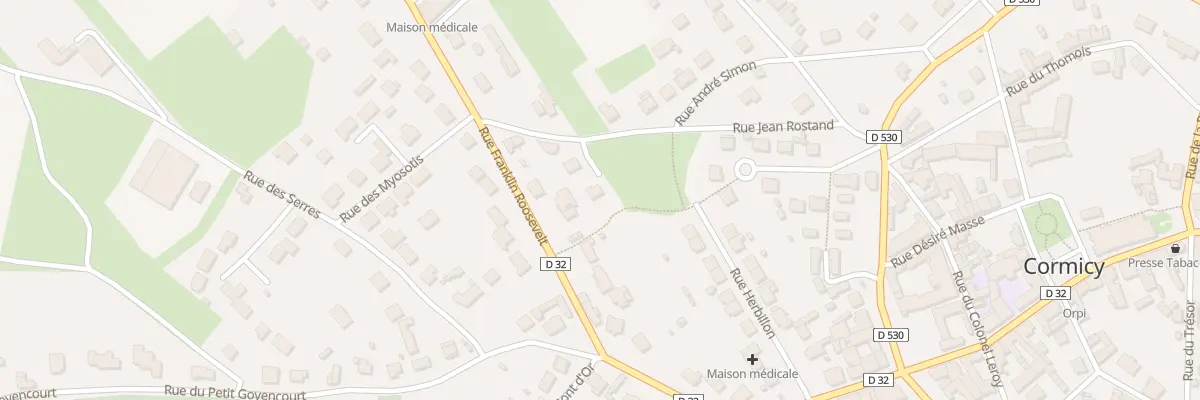 Plan du 5 Rue Jean Rostand à Cormicy