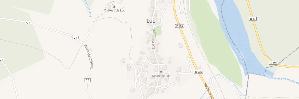 Plan du 5243 Luc Village à Luc