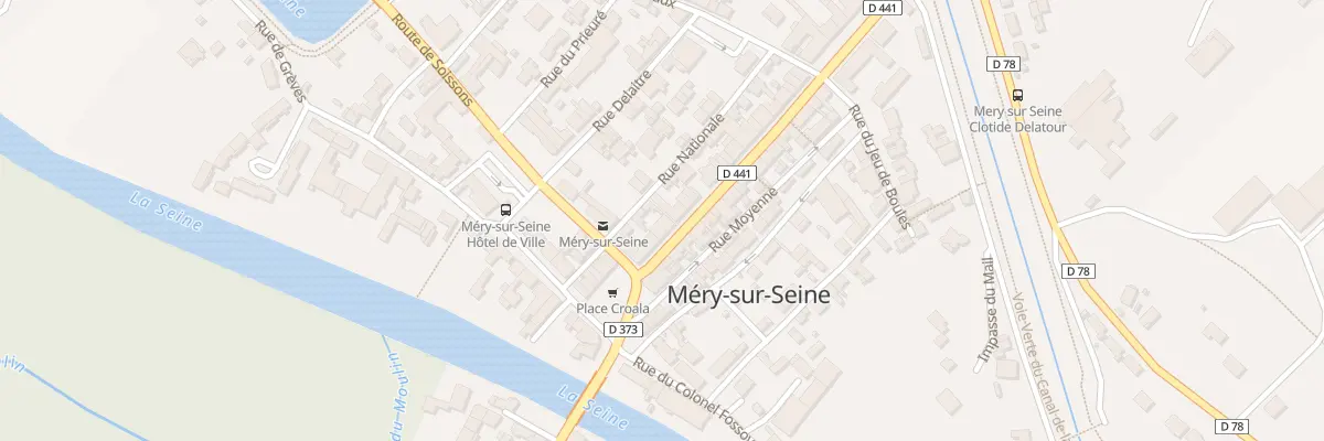 Plan du 7 Rue du Professeur Pinard à Méry-sur-Seine