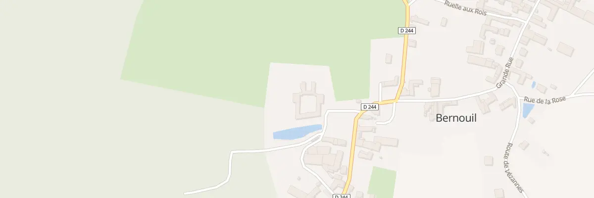 Plan de la Rue de l’Abreuvoir à Bernouil