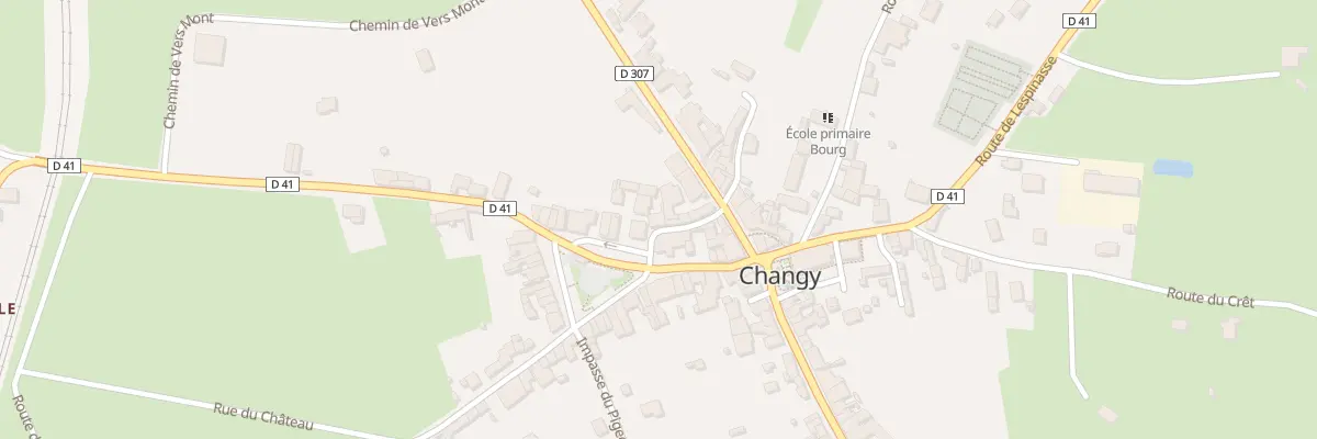 Plan du 45 Rue des Halles à Changy