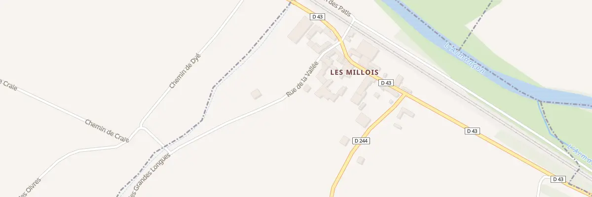 Plan du 3 Rue de la Vallée à Bernouil